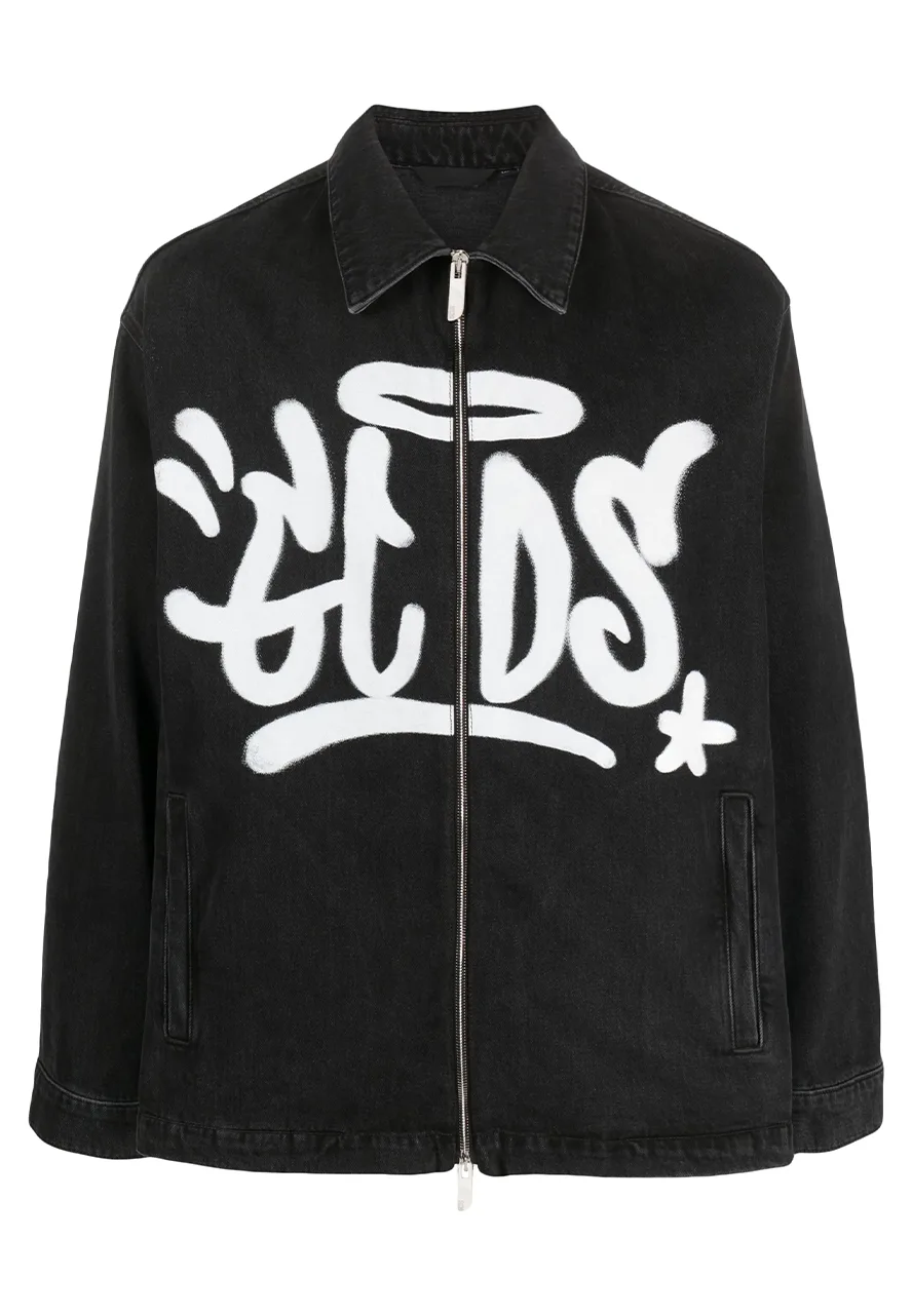 GCDS Black Denim Jacket 1 gcds-black-denim-jacket