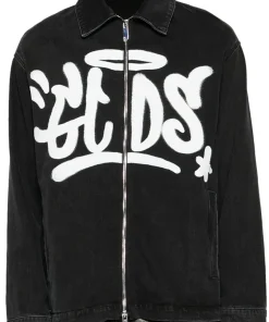 GCDS Black Denim Jacket 7 gcds-jacket