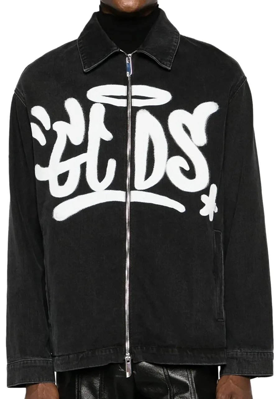 GCDS Black Denim Jacket 3 gcds-jacket