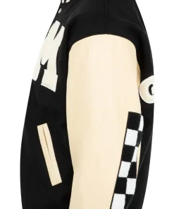 MR. Saturday Black Wool Varsity jacket 5 good-luck-varsity-jacket
