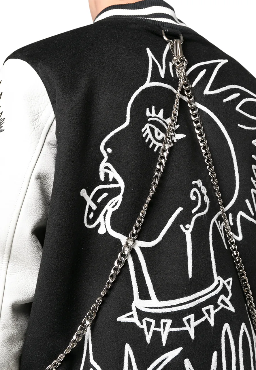 Graphic Print Black Off White Jacket 5 graphic-print-varsity-jacket