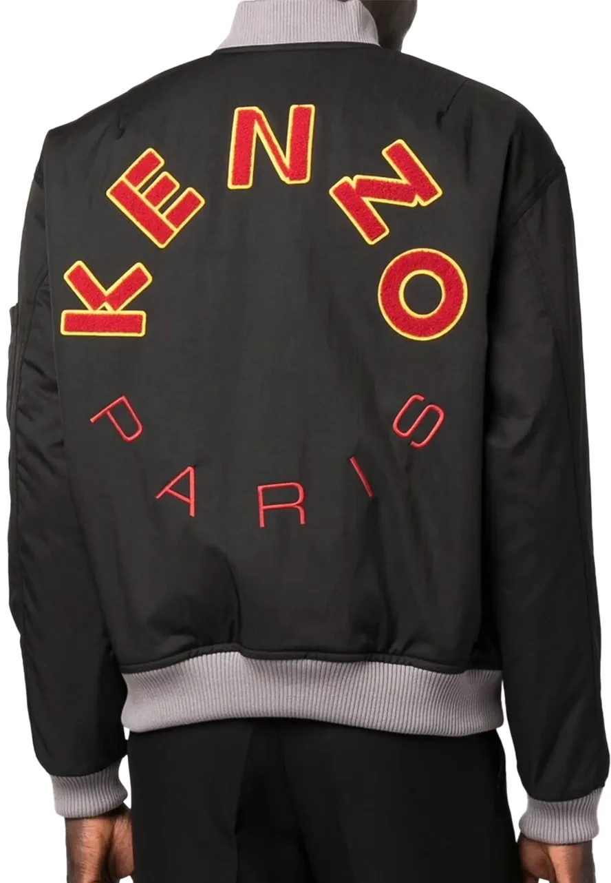 Kenzo Paris Black Varsity Jacket 2 kenzo-paris-black-jacket