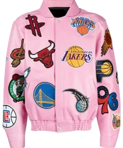 nba-collage-light-pink-leather-jacket