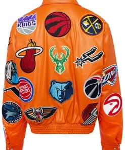nba-collage-orange-leather-bomber-jacket