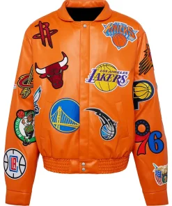 nba-collage-orange-leather-jacket