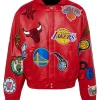 nba-collage-red-leather-bomber-jacket