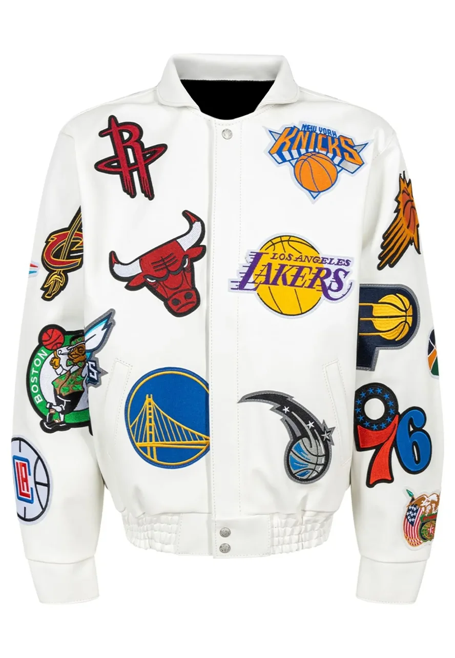 NBA Collage White Leather Jacket 1 nba-collage-white-leather-jacket