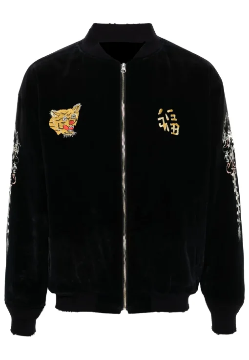 neighborhood-black-velvet-bomber-jacket