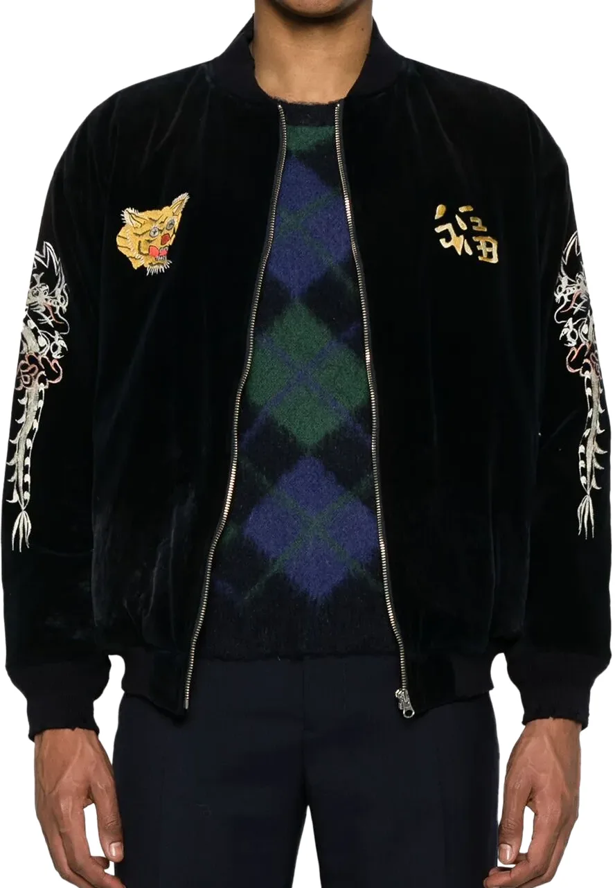 Neighborhood Black Velvet Bomber Jacket 3 neighborhood-bomber-jacket