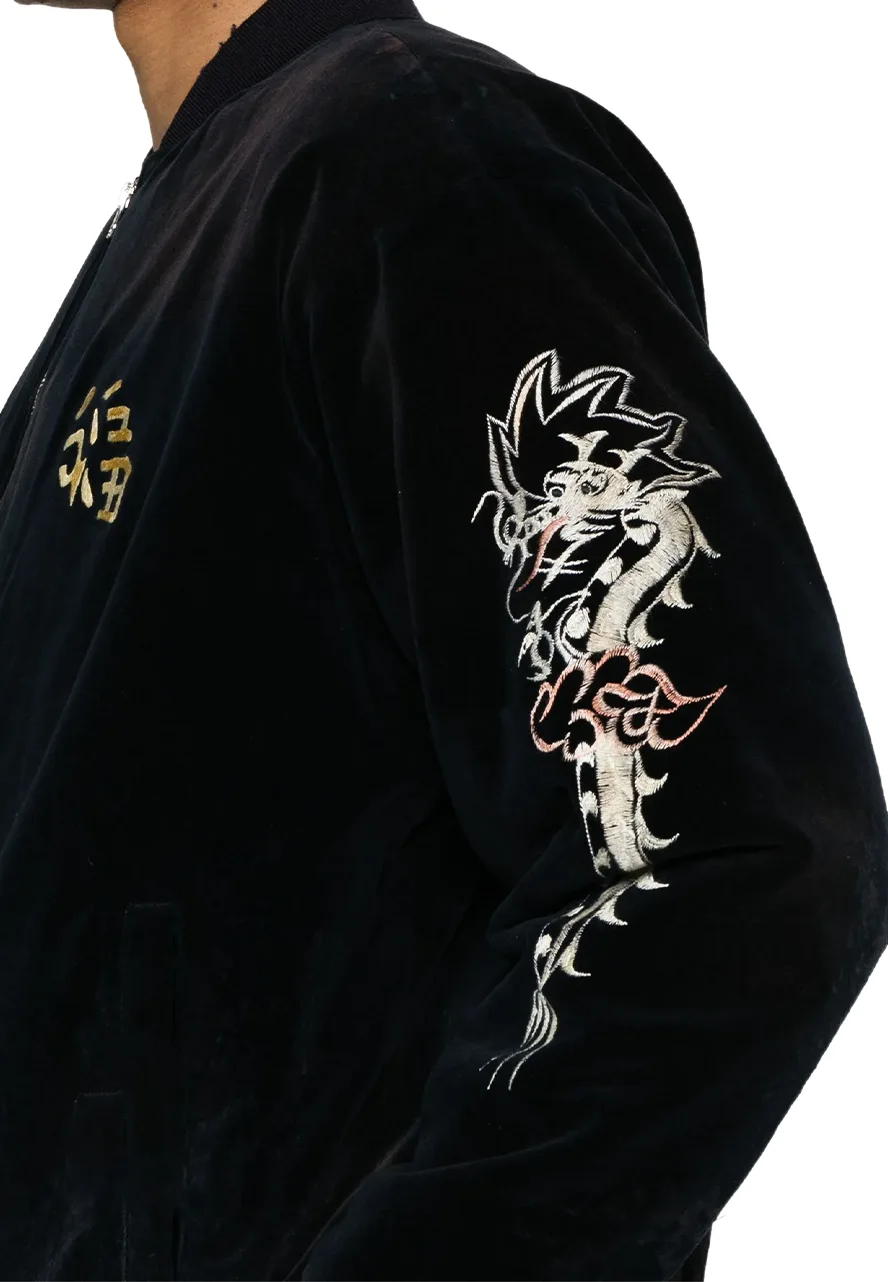 Neighborhood Black Velvet Bomber Jacket 5 neighborhood-jacket