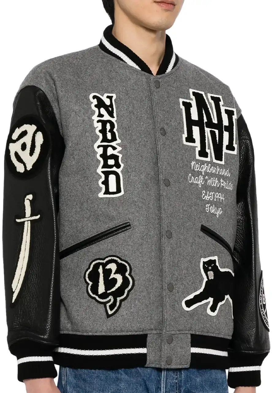 Neighborhood Leather and Wool Jacket 4 neighborhood-jacket
