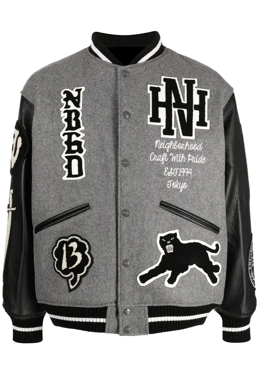 Neighborhood Leather and Wool Jacket 1 neighborhood-leather-and-wool-jacket