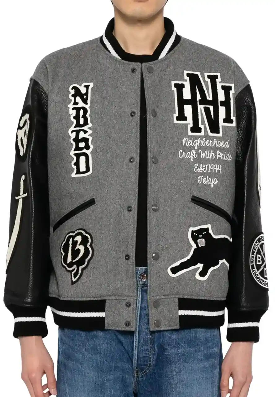 Neighborhood Leather and Wool Jacket 3 neighborhood-wool-jacket