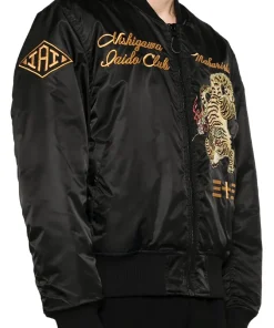 Nekomata Tiger MA-1 Black Satin Jacket 8 nekomata-tiger-black-satin-jacket