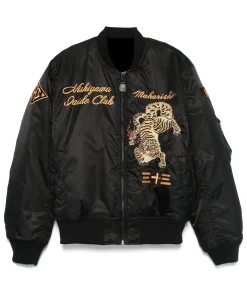 nekomata-tiger-ma-1-black-satin-jacket