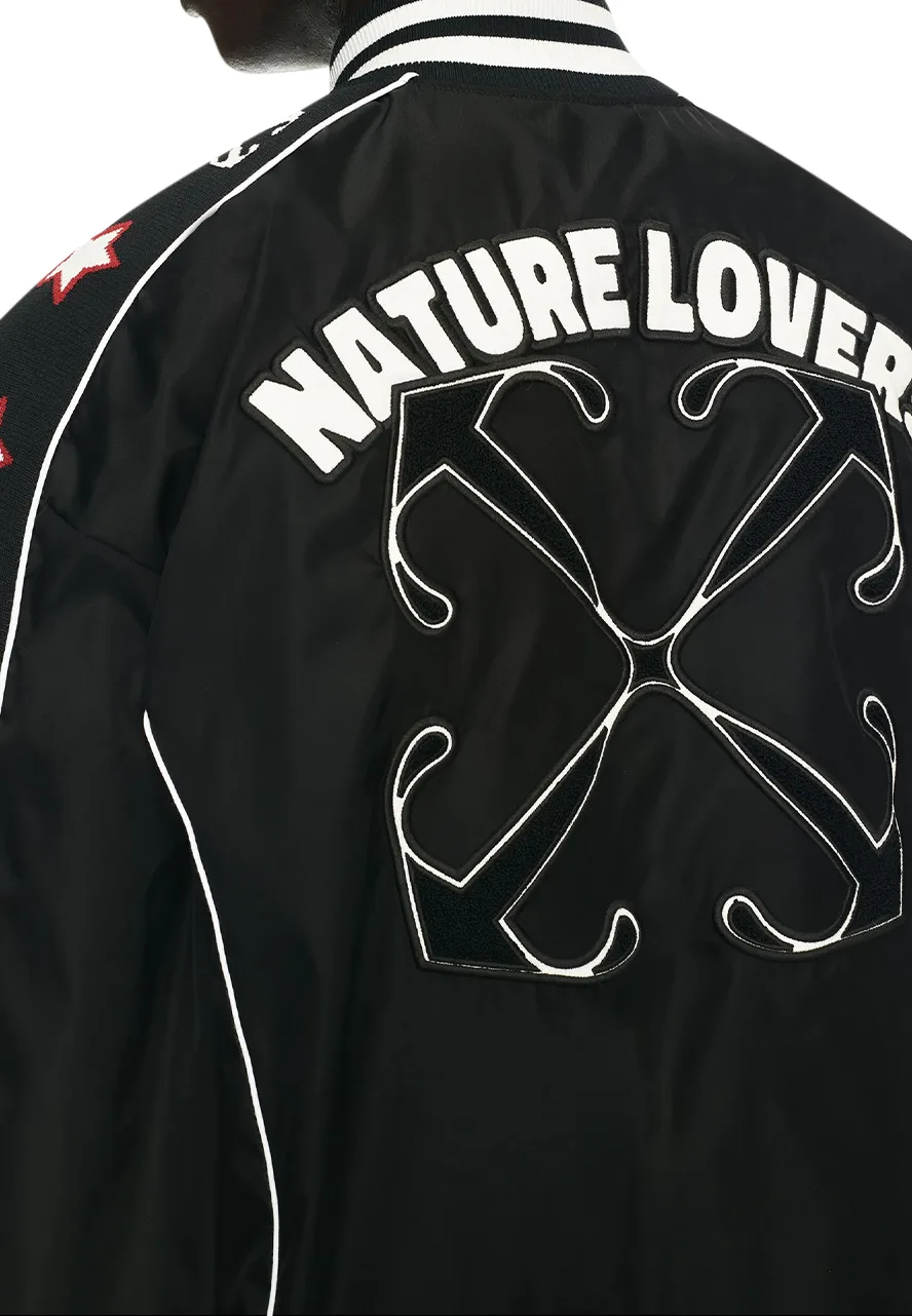 Off White Black Satin Bomber Jacket 5 off-white-satin-jacket