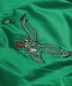 philadelphia-eagles-green-satin-jacket