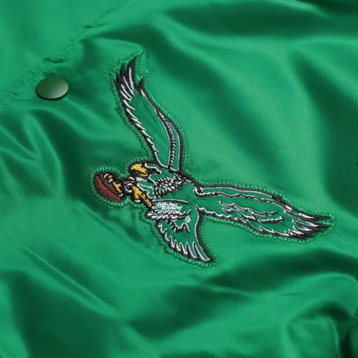 philadelphia-eagles-green-satin-jacket