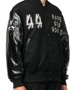 Rave New World Black Bomber Jacket 8 rave-new-world-wool-and-leather-jacket