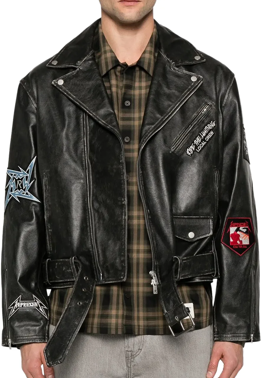 Represent Black Leather Biker Jacket 3 represent-black-biker-jacket