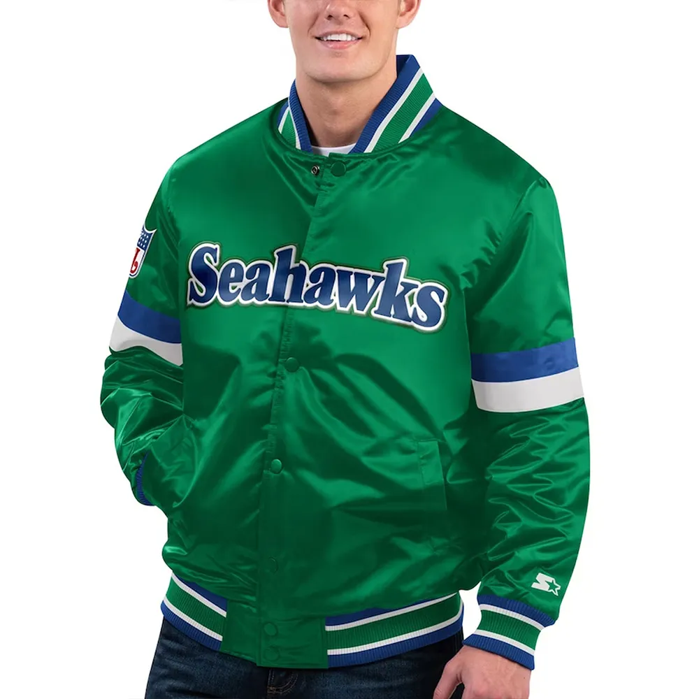 Seattle Seahawks Gridiron Classics Home Game Satin Green Jacket 1 seattle-seahawks-gridiron-classics-home-game-satin-green-jacket