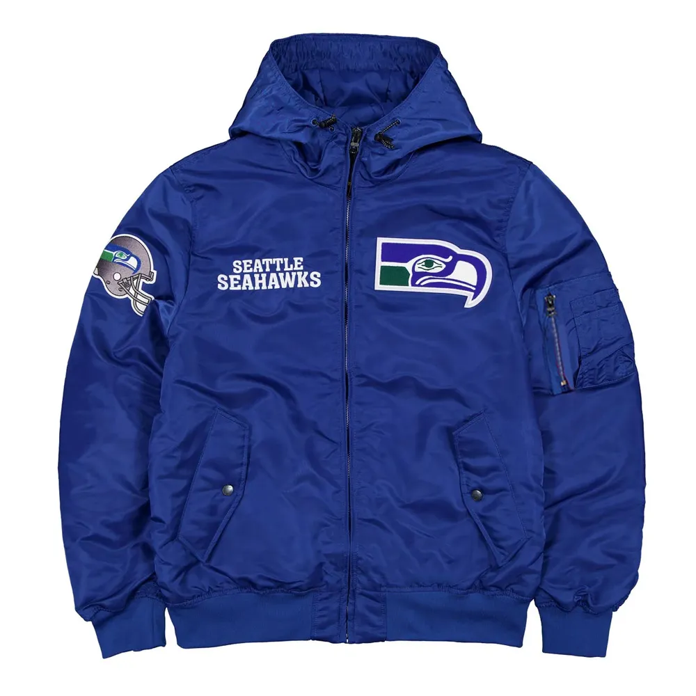 Seattle Seahawks Historic L-2B Hooded Jacket 1 seattle-seahawks-historic-l-2b-hooded-jacket