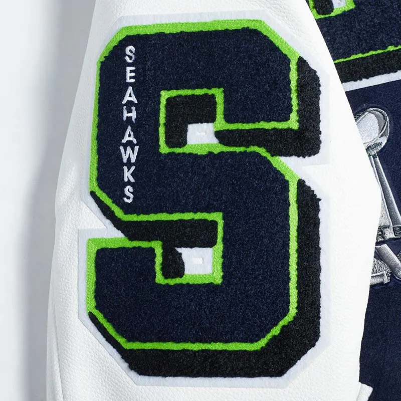Seattle Seahawks Wool and Leather Varsity Jacket 8 seattle-seahawks-mashup-rib-blue-and-white-jacket
