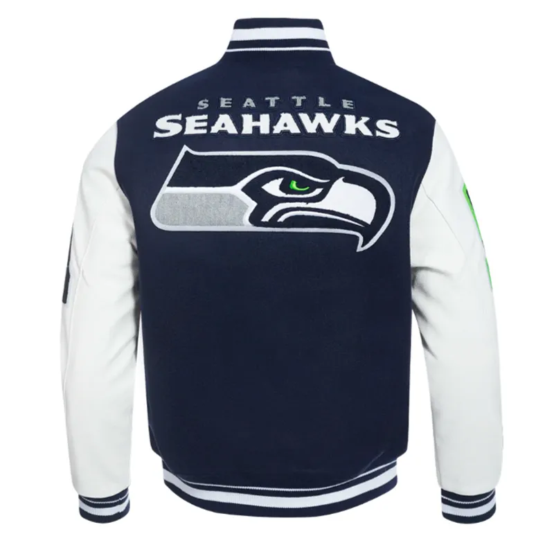 Seattle Seahawks Wool and Leather Varsity Jacket 2 seattle-seahawks-varsity-jacket