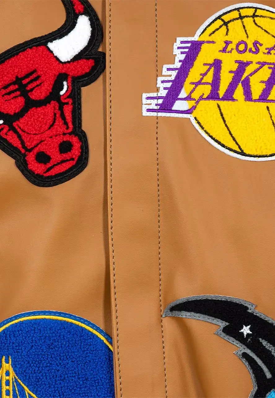 NBA Collage Brown Leather Jacket 3 nba-collage-brown-leather-jacket