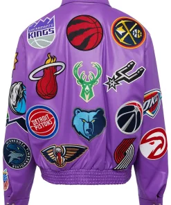 starter-nba-collage-purple-leather-jacket