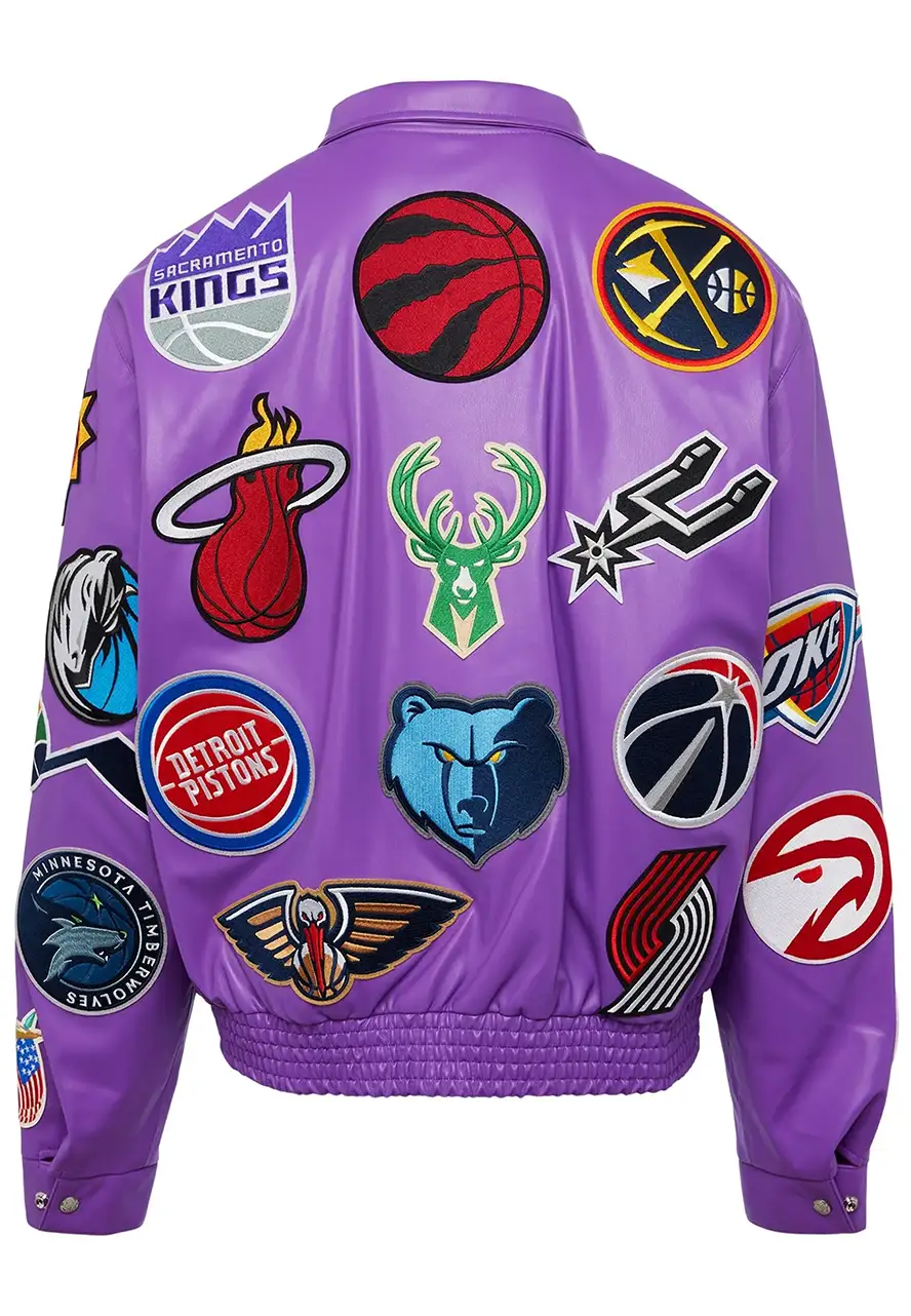 NBA Collage Purple Leather Jacket 2 starter-nba-collage-purple-leather-jacket