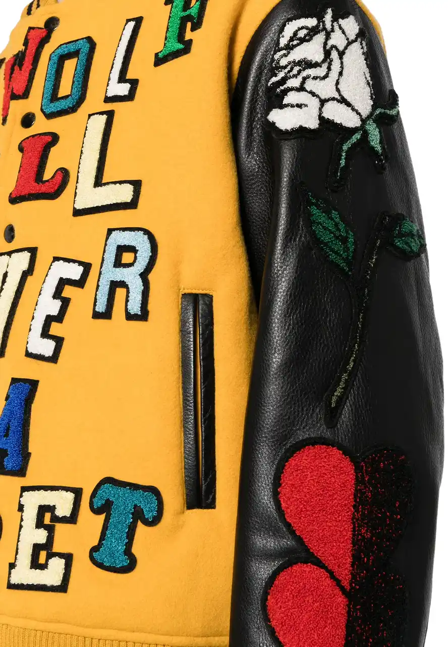 Undercover Yellow and Black Varsity Jacket 5 starter-undercover-jacket