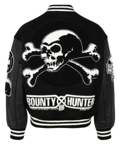 supreme-bounty-hunter-black-varsity-jacket
