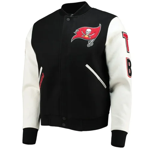 tampa-bay-buccaneers-black-and-white-letterman-jacket