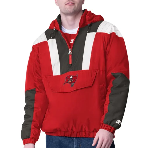 tampa-bay-buccaneers-charger-half-zip-jacket
