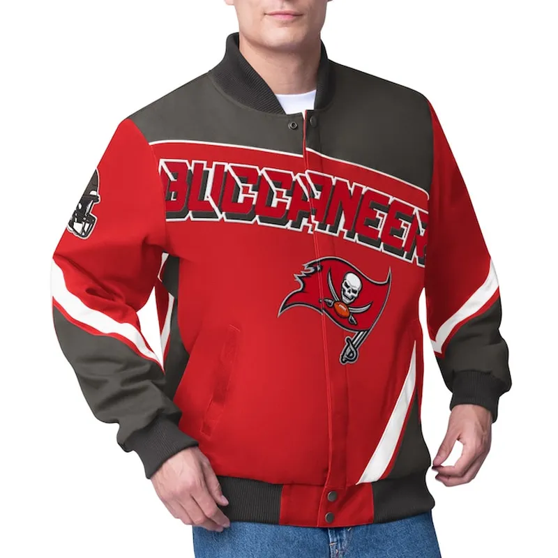 Tampa Bay Buccaneers Maximum Red Racing Jacket 1 tampa-bay-buccaneers-maximum-red-racing-jacket