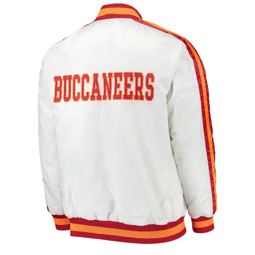Tampa Bay Buccaneers White Satin Varsity Jacket 2 tampa-bay-buccaneers-white-satin-jacket