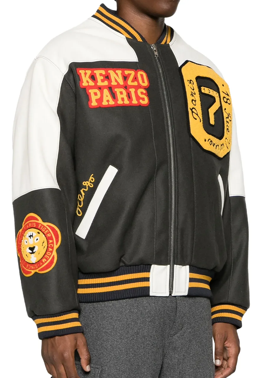 Kenzo Tiger Academy Black and White Varsity Jacket 4 tiger-academy-varsity-jacket