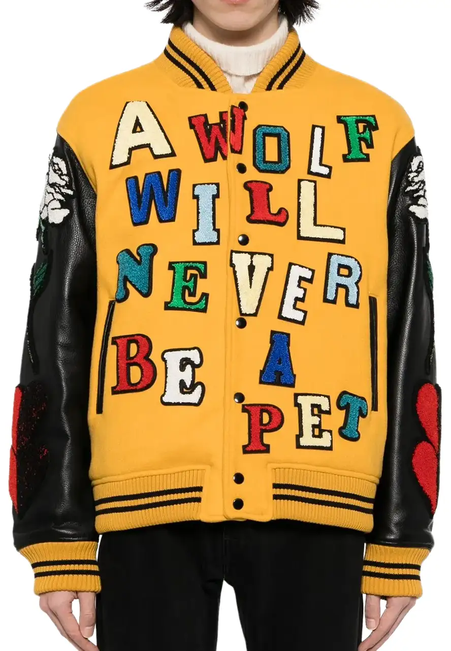 Undercover Yellow and Black Varsity Jacket 3 undercover-jacket