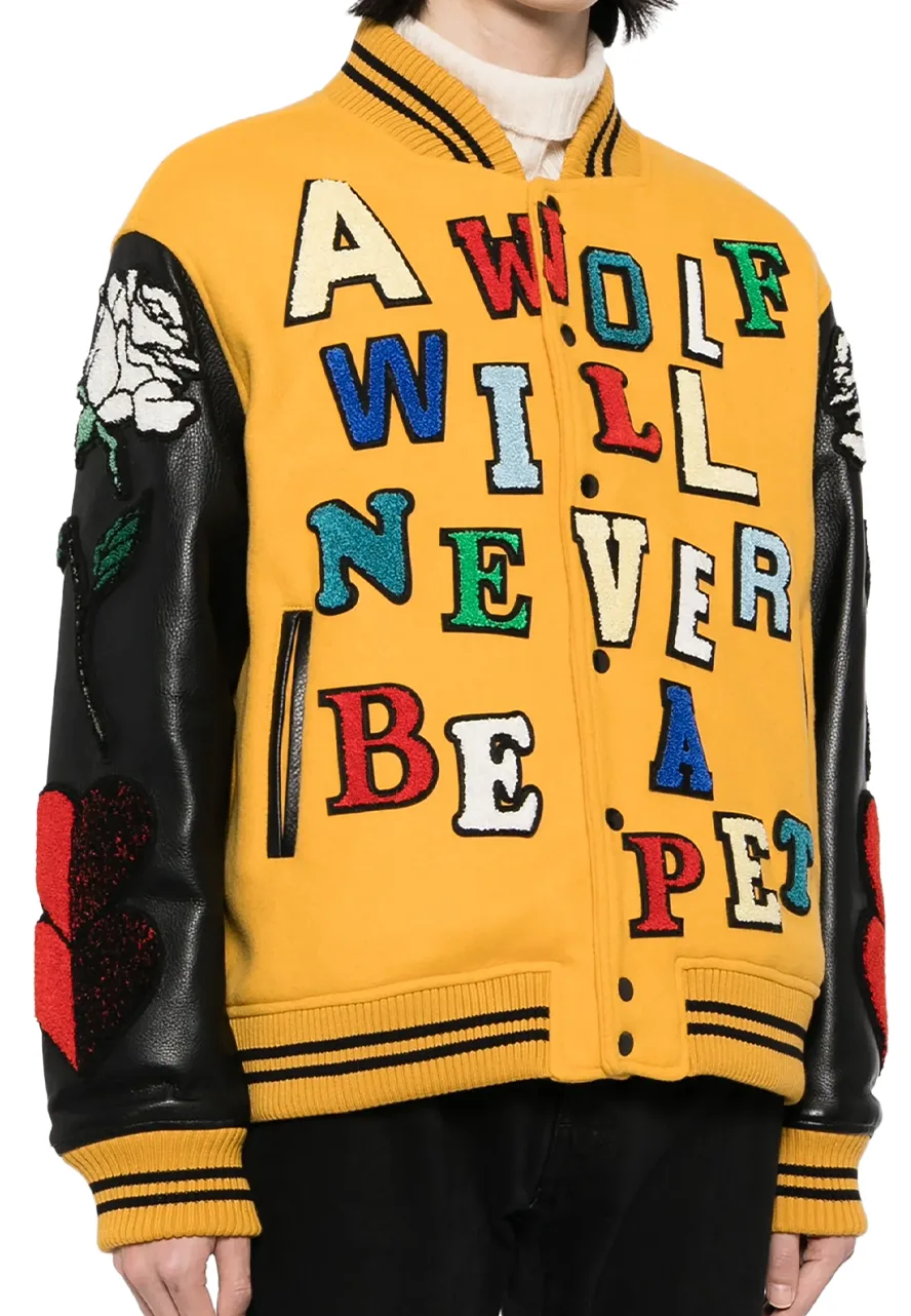 Undercover Yellow and Black Varsity Jacket 4 undercover-varsity-jacket