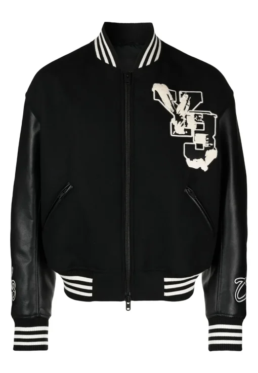 y-3-black-zipper-bomber-jacket