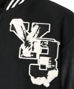 Y-3 Black Zipper Bomber Jacket 11 y-3-varsity-jacket