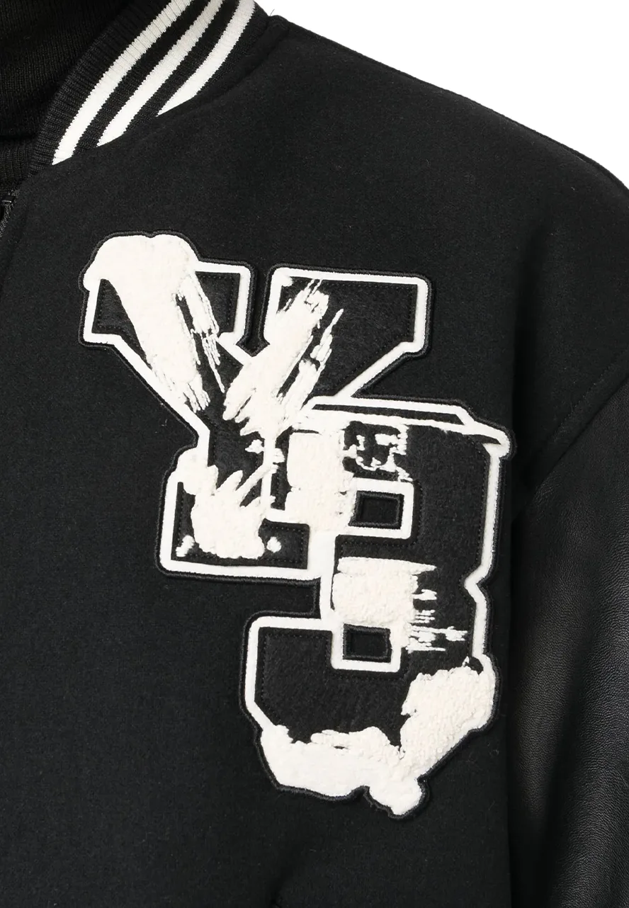 Y-3 Black Zipper Bomber Jacket 6 y-3-varsity-jacket