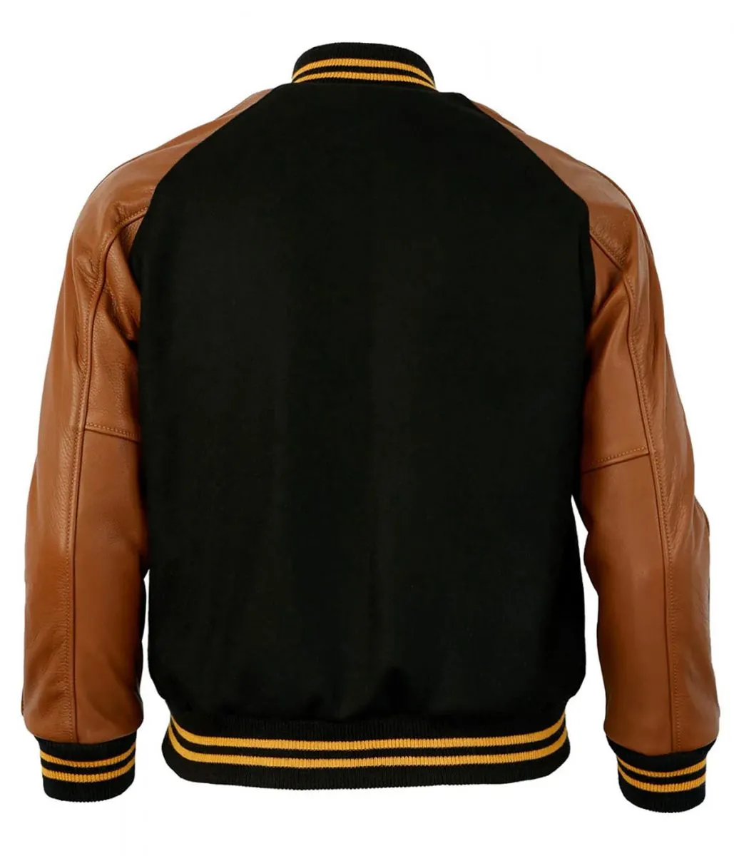 1955 Pittsburgh Steelers Brown and Black Jacket 2 1955-pittsburgh-steelers-jacket