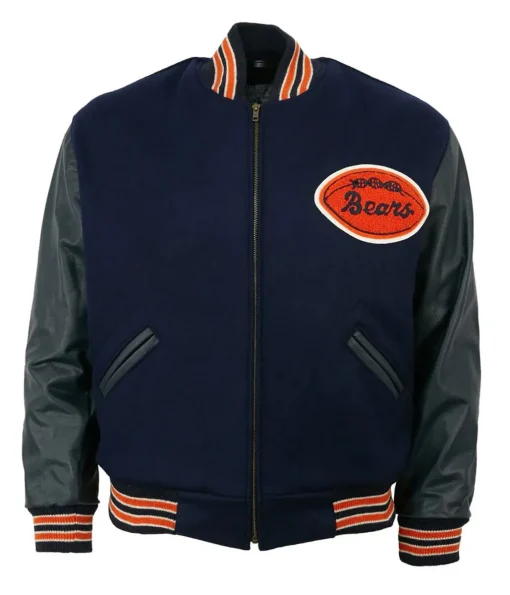 1958-chicago-bears-navy-blue-varsity-jacket