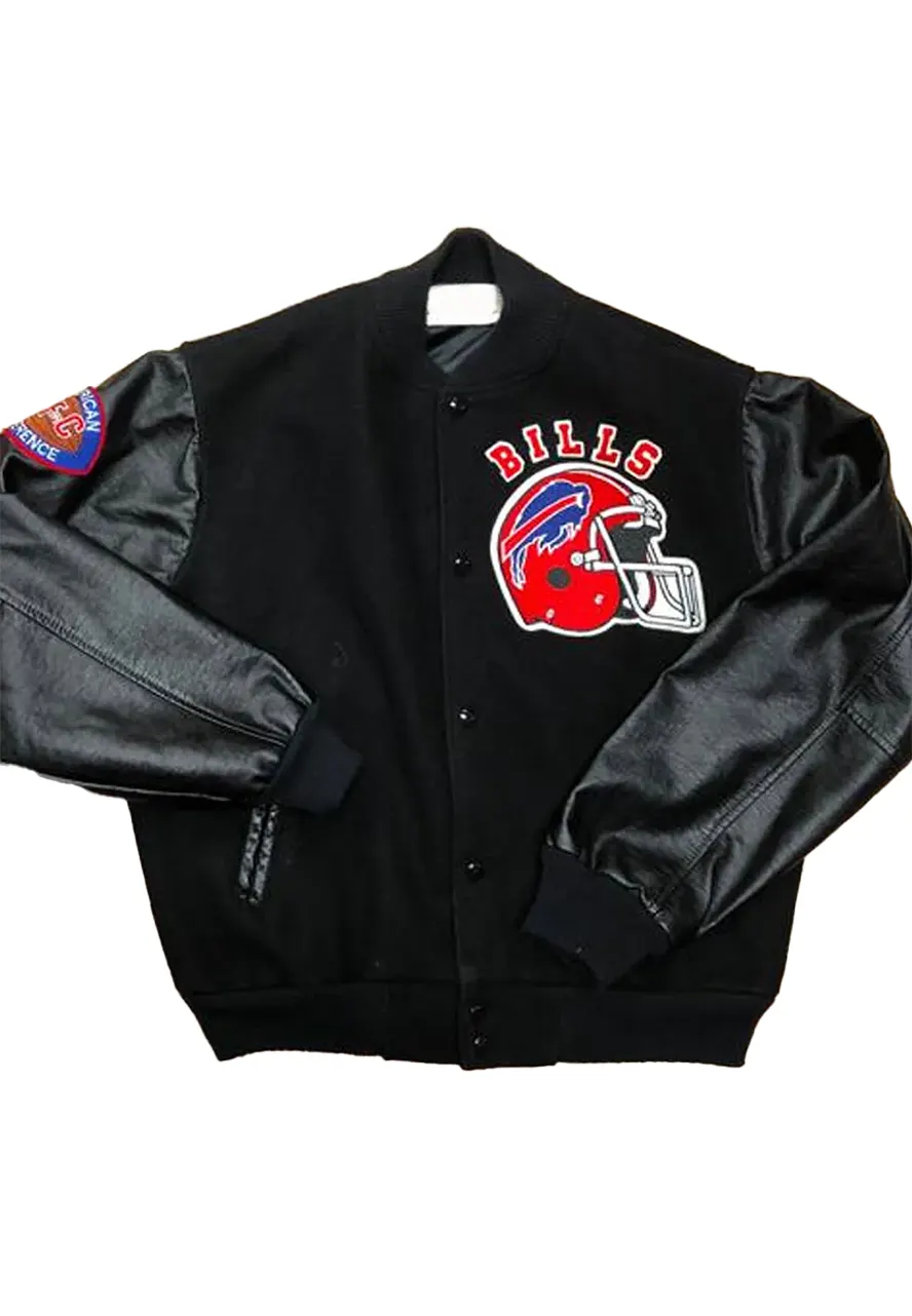 Buffalo Bills 90s Varsity Jacket 1 90s-buffalo-bills-black-jacket