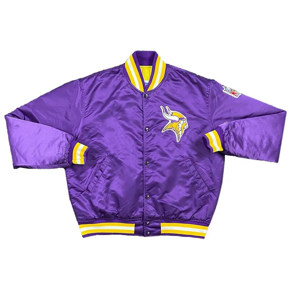 90s Minnesota Vikings Purple Satin Jacket 3 90s-minnesota-vikings-bomber-satin-jacket