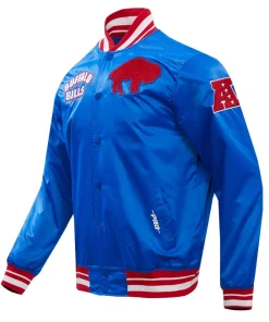 buffalo-bills-retro-blue-bomber-satin-jacket