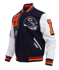 Chicago Bears Mashup Classic Varsity Jacket 6 chicago-bears-classic-rib-jacket