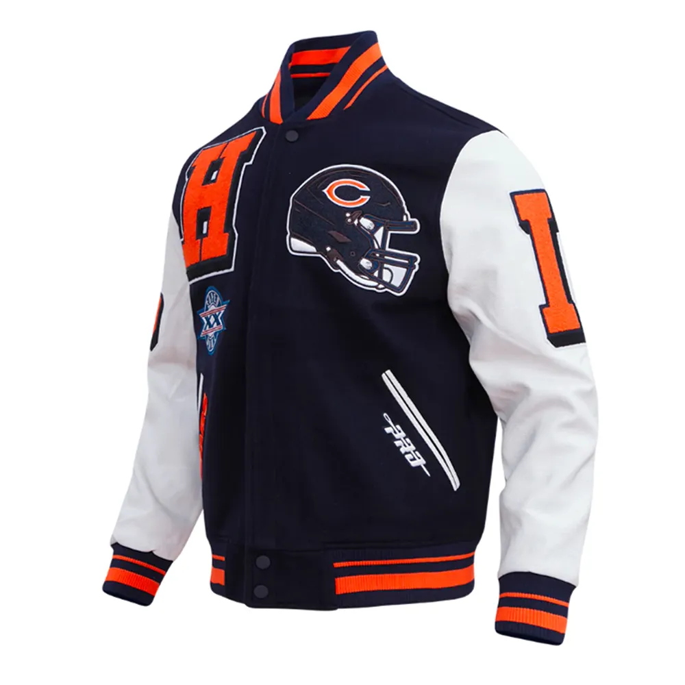 Chicago Bears Mashup Classic Varsity Jacket 3 chicago-bears-classic-rib-jacket